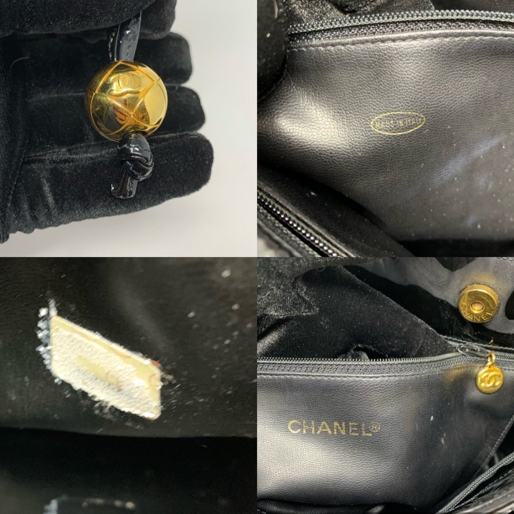 Authentic CHANEL Matelasse Black Patent Leather - Picture 4 of 12